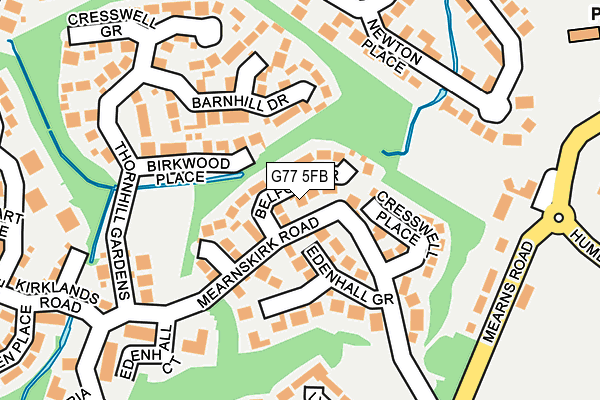 G77 5FB map - OS OpenMap – Local (Ordnance Survey) G77 5FB map - OS OpenMap – Local (Ordnance Survey)