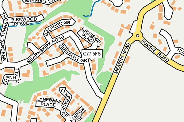 G77 5FS map - OS OpenMap – Local (Ordnance Survey) G77 5FS map - OS OpenMap – Local (Ordnance Survey)