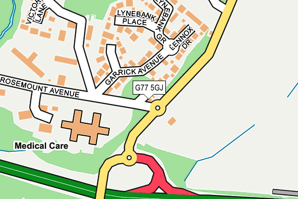 G77 5GJ map - OS OpenMap – Local (Ordnance Survey) G77 5GJ map - OS OpenMap – Local (Ordnance Survey)