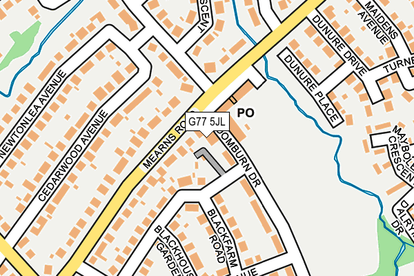 G77 5JL map - OS OpenMap – Local (Ordnance Survey) G77 5JL map - OS OpenMap – Local (Ordnance Survey)