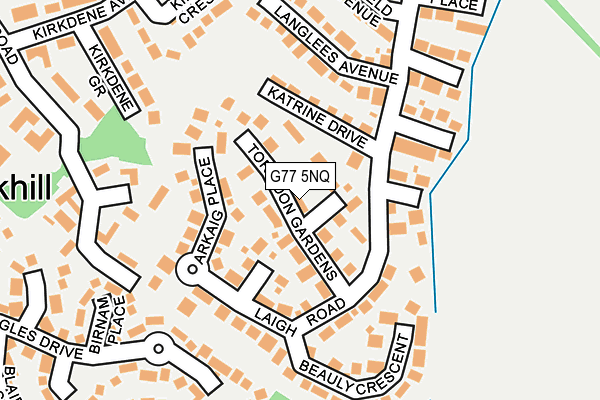 G77 5NQ map - OS OpenMap – Local (Ordnance Survey) G77 5NQ map - OS OpenMap – Local (Ordnance Survey)