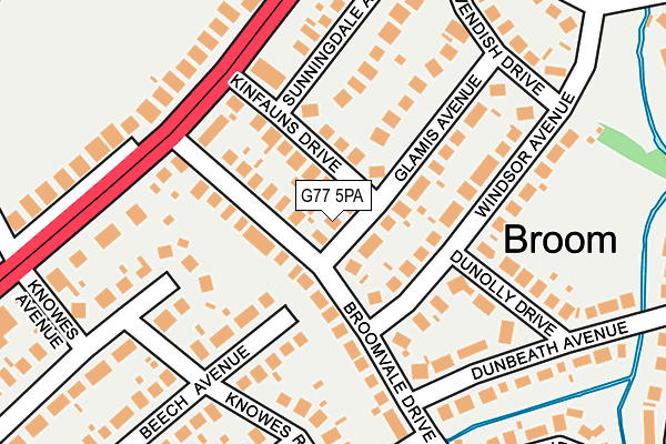G77 5PA map - OS OpenMap – Local (Ordnance Survey) G77 5PA map - OS OpenMap – Local (Ordnance Survey)