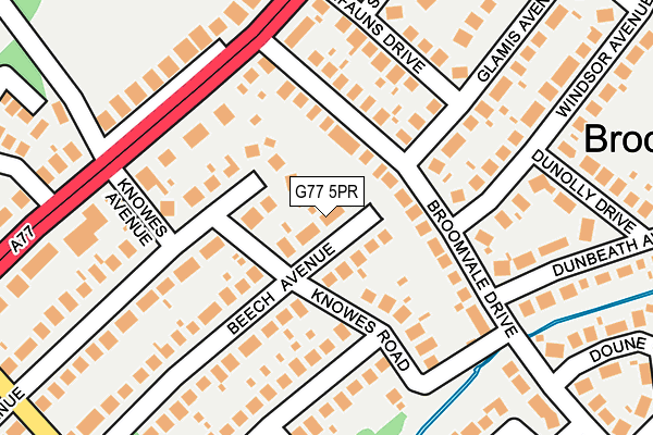 G77 5PR map - OS OpenMap – Local (Ordnance Survey) G77 5PR map - OS OpenMap – Local (Ordnance Survey)