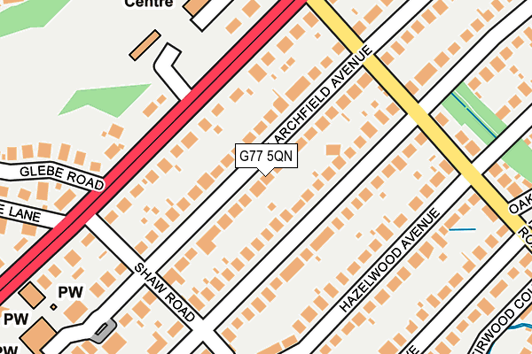 G77 5QN map - OS OpenMap – Local (Ordnance Survey) G77 5QN map - OS OpenMap – Local (Ordnance Survey)