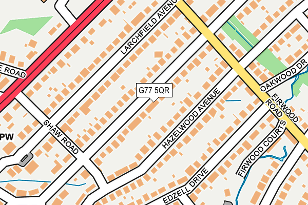 G77 5QR map - OS OpenMap – Local (Ordnance Survey) G77 5QR map - OS OpenMap – Local (Ordnance Survey)