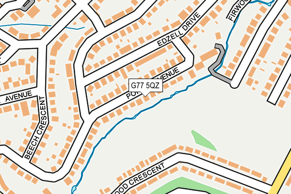 G77 5QZ map - OS OpenMap – Local (Ordnance Survey) G77 5QZ map - OS OpenMap – Local (Ordnance Survey)