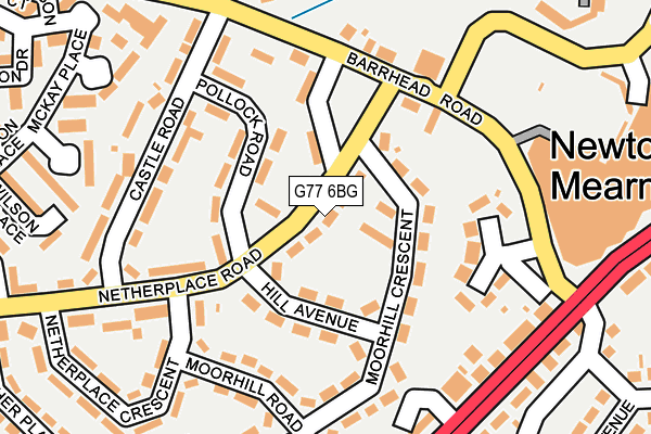G77 6BG map - OS OpenMap – Local (Ordnance Survey) G77 6BG map - OS OpenMap – Local (Ordnance Survey)