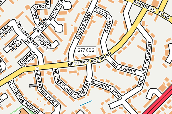 G77 6DG map - OS OpenMap – Local (Ordnance Survey) G77 6DG map - OS OpenMap – Local (Ordnance Survey)