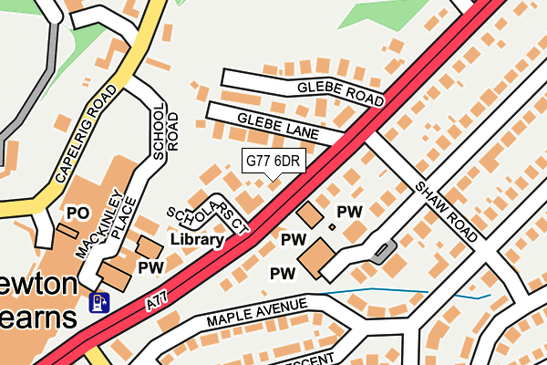G77 6DR map - OS OpenMap – Local (Ordnance Survey) G77 6DR map - OS OpenMap – Local (Ordnance Survey)