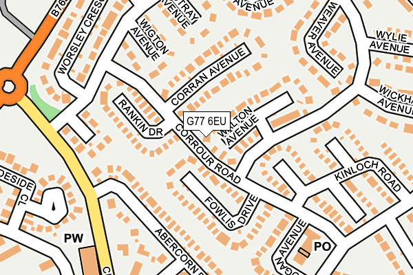 G77 6EU map - OS OpenMap – Local (Ordnance Survey) G77 6EU map - OS OpenMap – Local (Ordnance Survey)