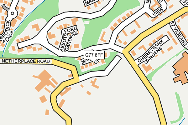 G77 6FF map - OS OpenMap – Local (Ordnance Survey) G77 6FF map - OS OpenMap – Local (Ordnance Survey)