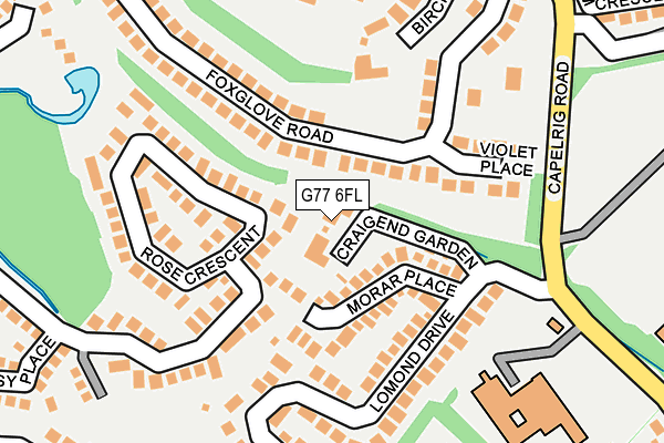 G77 6FL map - OS OpenMap – Local (Ordnance Survey) G77 6FL map - OS OpenMap – Local (Ordnance Survey)