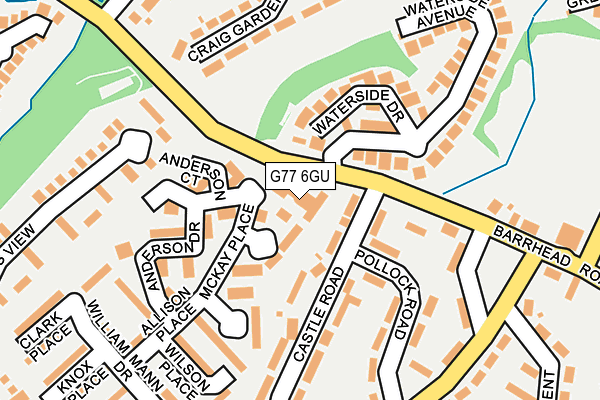 G77 6GU map - OS OpenMap – Local (Ordnance Survey) G77 6GU map - OS OpenMap – Local (Ordnance Survey)