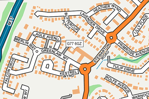 G77 6GZ map - OS OpenMap – Local (Ordnance Survey) G77 6GZ map - OS OpenMap – Local (Ordnance Survey)