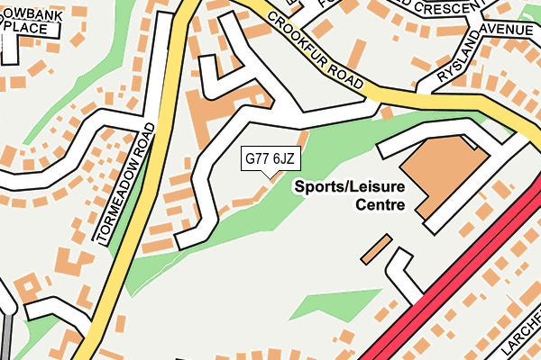 G77 6JZ map - OS OpenMap – Local (Ordnance Survey) G77 6JZ map - OS OpenMap – Local (Ordnance Survey)