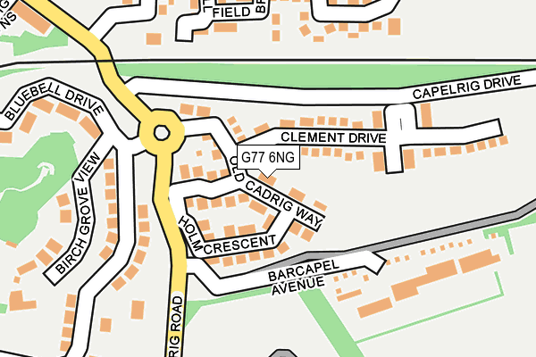 G77 6NG map - OS OpenMap – Local (Ordnance Survey) G77 6NG map - OS OpenMap – Local (Ordnance Survey)