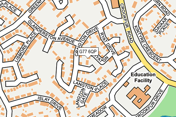 G77 6QP map - OS OpenMap – Local (Ordnance Survey) G77 6QP map - OS OpenMap – Local (Ordnance Survey)