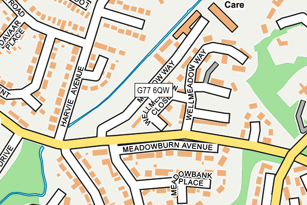 G77 6QW map - OS OpenMap – Local (Ordnance Survey) G77 6QW map - OS OpenMap – Local (Ordnance Survey)