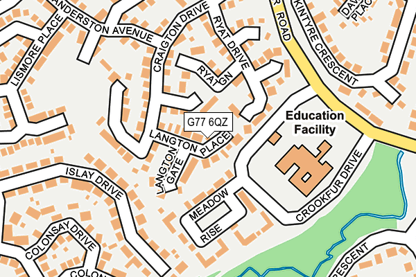 G77 6QZ map - OS OpenMap – Local (Ordnance Survey) G77 6QZ map - OS OpenMap – Local (Ordnance Survey)
