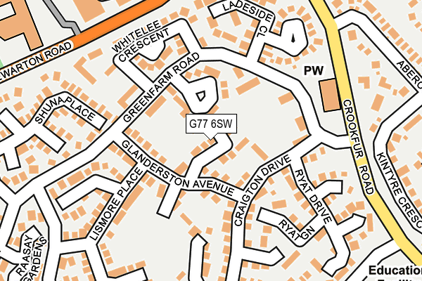G77 6SW map - OS OpenMap – Local (Ordnance Survey) G77 6SW map - OS OpenMap – Local (Ordnance Survey)