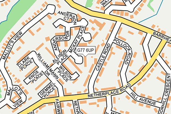 G77 6UP map - OS OpenMap – Local (Ordnance Survey) G77 6UP map - OS OpenMap – Local (Ordnance Survey)