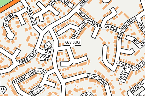 G77 6UQ map - OS OpenMap – Local (Ordnance Survey) G77 6UQ map - OS OpenMap – Local (Ordnance Survey)