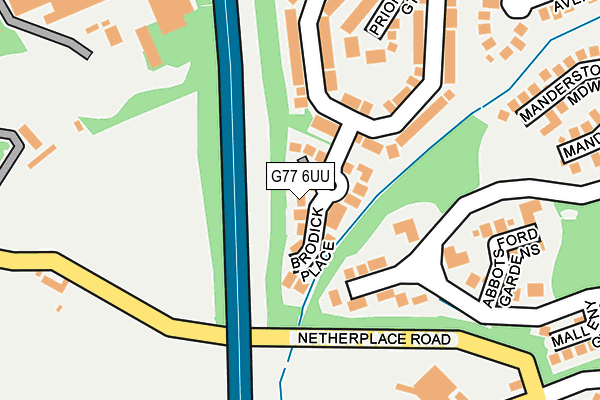 G77 6UU map - OS OpenMap – Local (Ordnance Survey) G77 6UU map - OS OpenMap – Local (Ordnance Survey)