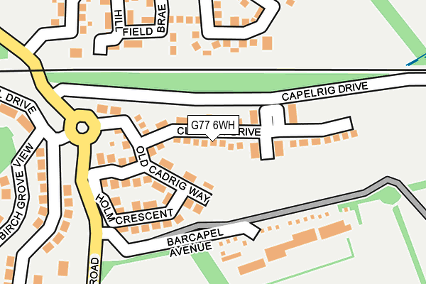 G77 6WH map - OS OpenMap – Local (Ordnance Survey) G77 6WH map - OS OpenMap – Local (Ordnance Survey)