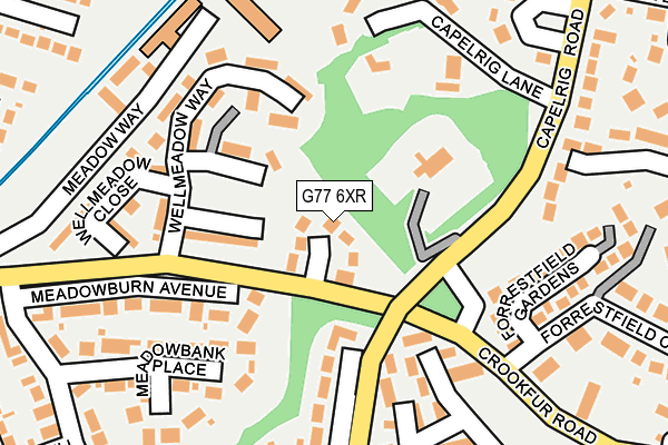 G77 6XR map - OS OpenMap – Local (Ordnance Survey) G77 6XR map - OS OpenMap – Local (Ordnance Survey)