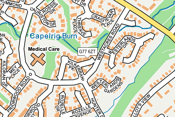 G77 6ZT map - OS OpenMap – Local (Ordnance Survey) G77 6ZT map - OS OpenMap – Local (Ordnance Survey)