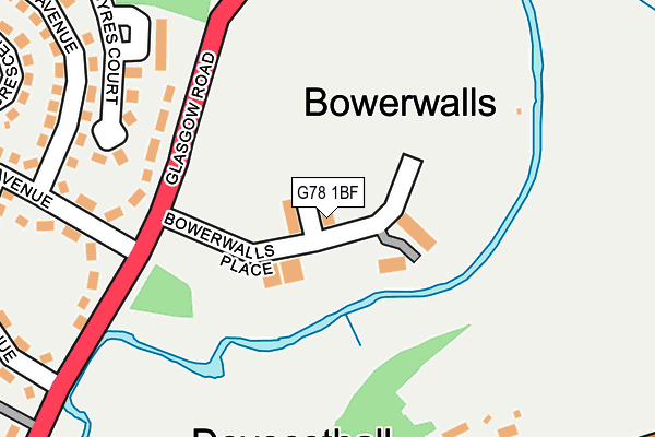 G78 1BF map - OS OpenMap – Local (Ordnance Survey) G78 1BF map - OS OpenMap – Local (Ordnance Survey)