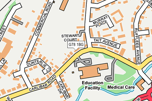 G78 1BG map - OS OpenMap – Local (Ordnance Survey) G78 1BG map - OS OpenMap – Local (Ordnance Survey)