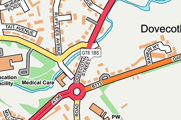 G78 1BS map - OS OpenMap – Local (Ordnance Survey) G78 1BS map - OS OpenMap – Local (Ordnance Survey)