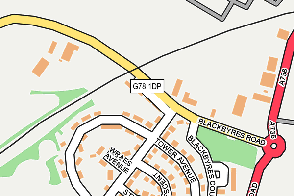 G78 1DP map - OS OpenMap – Local (Ordnance Survey) G78 1DP map - OS OpenMap – Local (Ordnance Survey)
