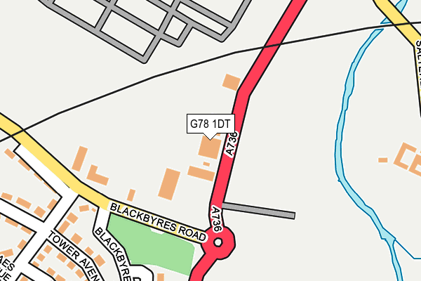 G78 1DT map - OS OpenMap – Local (Ordnance Survey) G78 1DT map - OS OpenMap – Local (Ordnance Survey)