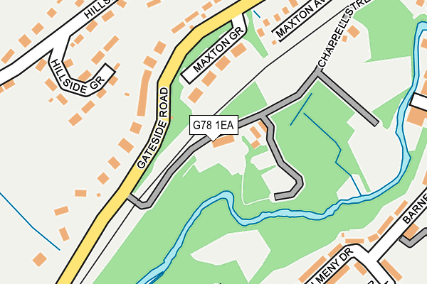 G78 1EA map - OS OpenMap – Local (Ordnance Survey) G78 1EA map - OS OpenMap – Local (Ordnance Survey)