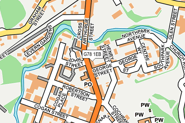 G78 1EB map - OS OpenMap – Local (Ordnance Survey) G78 1EB map - OS OpenMap – Local (Ordnance Survey)