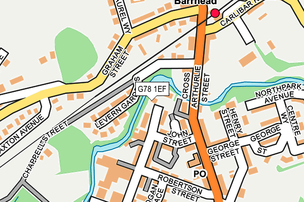G78 1EF map - OS OpenMap – Local (Ordnance Survey) G78 1EF map - OS OpenMap – Local (Ordnance Survey)