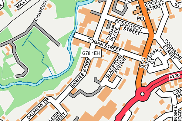 G78 1EH map - OS OpenMap – Local (Ordnance Survey) G78 1EH map - OS OpenMap – Local (Ordnance Survey)