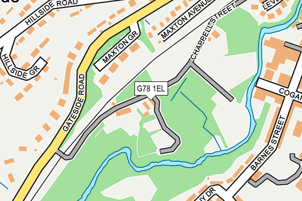 G78 1EL map - OS OpenMap – Local (Ordnance Survey) G78 1EL map - OS OpenMap – Local (Ordnance Survey)