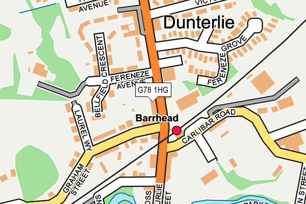 G78 1HG map - OS OpenMap – Local (Ordnance Survey) G78 1HG map - OS OpenMap – Local (Ordnance Survey)