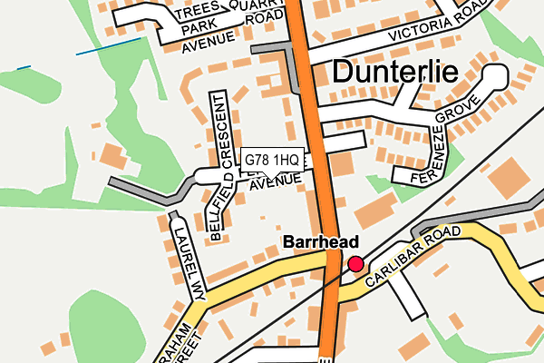 G78 1HQ map - OS OpenMap – Local (Ordnance Survey) G78 1HQ map - OS OpenMap – Local (Ordnance Survey)