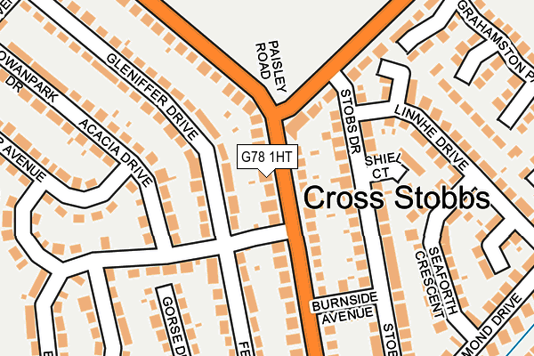 G78 1HT map - OS OpenMap – Local (Ordnance Survey) G78 1HT map - OS OpenMap – Local (Ordnance Survey)