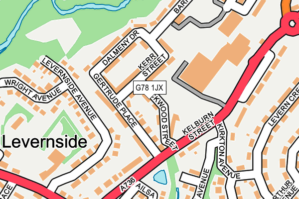G78 1JX map - OS OpenMap – Local (Ordnance Survey) G78 1JX map - OS OpenMap – Local (Ordnance Survey)