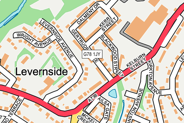 G78 1JY map - OS OpenMap – Local (Ordnance Survey) G78 1JY map - OS OpenMap – Local (Ordnance Survey)