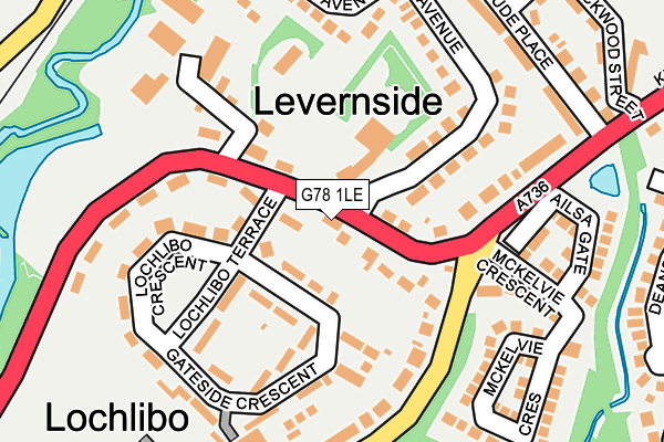 G78 1LE map - OS OpenMap – Local (Ordnance Survey) G78 1LE map - OS OpenMap – Local (Ordnance Survey)