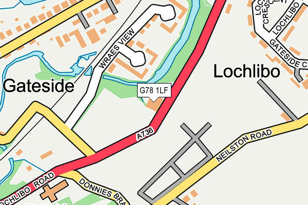 G78 1LF map - OS OpenMap – Local (Ordnance Survey) G78 1LF map - OS OpenMap – Local (Ordnance Survey)