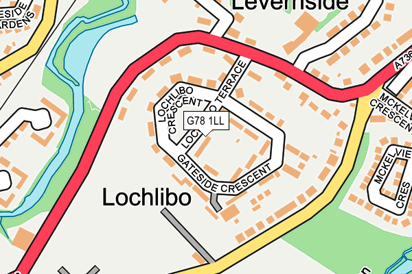 G78 1LL map - OS OpenMap – Local (Ordnance Survey) G78 1LL map - OS OpenMap – Local (Ordnance Survey)