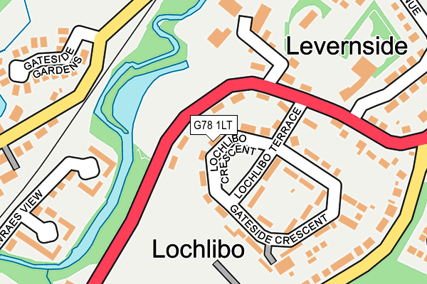 G78 1LT map - OS OpenMap – Local (Ordnance Survey) G78 1LT map - OS OpenMap – Local (Ordnance Survey)