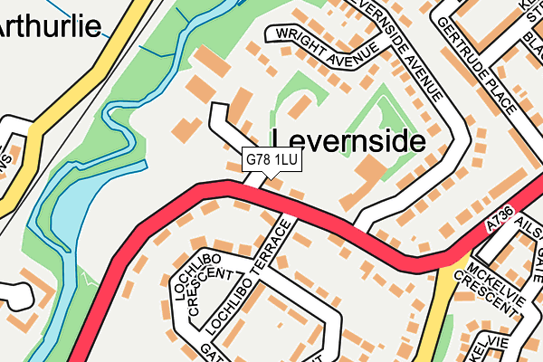 G78 1LU map - OS OpenMap – Local (Ordnance Survey) G78 1LU map - OS OpenMap – Local (Ordnance Survey)